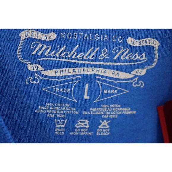 MITCHELL & NESS Men’s Denver Nuggets Tee Shirt Size Large - Picture 7 of 7